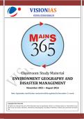 ENVIRONMENT GEOGRAPHY AND DISASTER MANAGEMENT