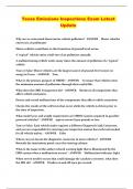 Texas Emissions Inspections Exam Latest Update