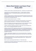 Maine Real Estate Law Exam Prep&excl; Study 2024 