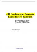 ATI Fundamentals Proctored Exams Review Test Bank