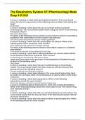 The Respiratory System ATI Pharmacology Made Easy 4&period;0 2023