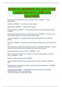 MCB2010L BROWARD COLLEGE EXAM 1 QUESTIONS WITH COMPLETE SOLUTOINS&period;