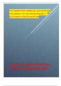 Test Bank for financial accounting&comma;the impact on decision makers 7th edition by Porter Norton&period;pdf