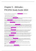 Chapter 5 - Attitudes - PYC3701 Study Guide 2023