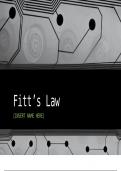 Fitts Law Presentation