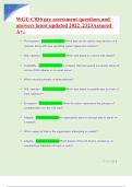 WGU C836 pre assessment questions and answers latest updated 2022 &comma;2323Assured A&plus;