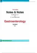 GASTROENTEROLOGY NOTES FOR MRCP PART 1 AND 2