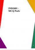 IND2601 - MCQ Pack
