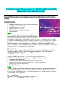 TEST BANK APPLIED PHARMACOLOGY FOR THE DENTAL HYGIENIST &lpar;9TH EDITION&rpar; BY ELENA BABLENIS HAVELES&vert; Latest Practice Exam Bank 100&percnt; Veri&filig;ed Answers&vert; Graded A&plus;