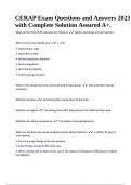 CERAP Exam Questions and Answers 2023 with Complete Solution Assured A&plus;&period;