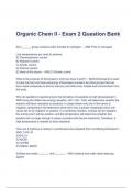 Test Bank for Organic Chemistry 9th Edition Exam 2 Questions & Answers (A+ GRADED)