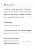 PALS version A Questions & Answers 2023&lpar;A&plus;GRADED 100&percnt;VERIFIED&rpar;