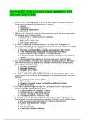 Nursing 237 final practice exam questions with answers 2023&sol;2024