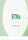 STRs and DNA Profile Artefacts- Flashcards included