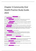 Chapter 3 Community Oral Health Practice Study Guide 2023