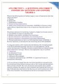 ATLS PRE TEST 1 &ndash; 4 QUESTIONS AND CORRECT ANSWERS 320&plus; QUESTIONS AND ANSWERS LATEST UPDATE