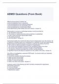 ABMDI Questions (From Book) with correct Answers