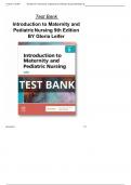 Test Bank For Introduction to Maternity and Pediatric Nursing 9th Edition BY Gloria Leifer Chapter 1-34