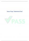 KAREN FLOYD abdominal pain LATEST 2023 100&percnt;  GRADED A&plus;