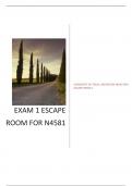 University of Texas, Arlington NURS 4581 Escape room 1