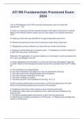 ATI RN Fundamentals Proctored Exam 2024