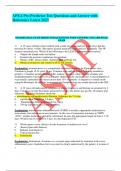 APEA Pre-Predictor Test Questions and Answer with Rationales Latest 2023 