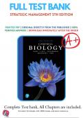 Test Bank for Campbell Biology 12th Edition by Lisa Urry (2021-2022), 9780135188743, Chapters 1-56 All Chapters with Answers and Rationals