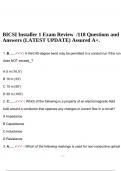 BICSI Installer 1 Exam Review /118 Questions and Answers (LATEST UPDATE) Assured A+.