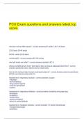   PCU Exam questions and answers latest top score&period;