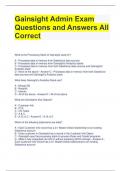 Gainsight Admin Exam Questions and Answers All Correct 