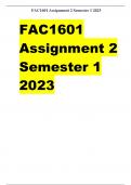 FAC1601 Assignment 2 Semester 1 2023.