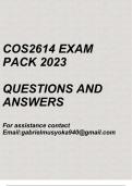 Programming&colon; Contemporary Concepts&lpar;COS2614 Exam pack 2023&rpar;