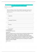ESL 154 Practice Test Quiz Latest Update Questions and Detailed Correct Answers Guaranteed A&plus; At First Attempt