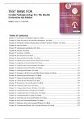 TEST BANK FOR GOULDS PATHOPHYSIOLOGY FOR THE HEALTH PROFESSIONS 6TH EDITION HUBERT CHAPTER 1-28&vert;COMPLETE GUIDE A&plus;