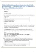 NURSING 112023 Comprehensive Review For The NCLEX-RN Examination&comma; 5th Edition Questions With Verified Answers New Update 2023&sol;24 Download To Pass