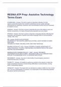 RESNA ATP Prep- Assistive Technology Terms Exam Questions and Answers (Graded A)