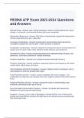 RESNA ATP Exam 2023-2024 Questions and Answers