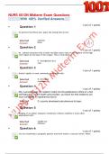 NURS 6512N Midterm Exam Questions With 100&percnt; Verified Answers