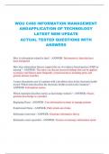 WGU C468 INFORMATION MANAGEMENT  ANDAPPLICATION OF TECHNOLOGY  LATEST NEW UPDATE ACTUAL TESTED QUESTIONS WITH  ANSWERS