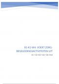 Voert zorg/-begeleidingsactiviteiten uit K1-W4 oefen opdracht
