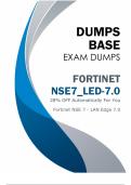 (Premium Version) Fortinet NSE7_LED-7.0 Dumps V8.02 - Pass NSE7_LED-7.0 Exam Successfully