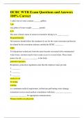 IICRC WTR Exam Questions and Answers 100&percnt; Correct