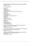 Pathopharm Exam 1 Review Questions & Answers Rated 100&percnt; Correct&excl;&excl;