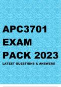 APC3701 EXAM PACK 2023 