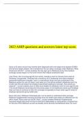 2023 AHIP questions and answers latest top score.