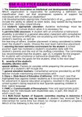 ESE K-12 FTCE EXAM QUESTIONS AND ANSWERS