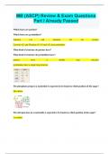 MB &lpar;ASCP&rpar; Review & Exam Questions Part I Already Passed