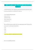 MB &lpar;ASCP&rpar; 2022 Questions and Answers Rated A