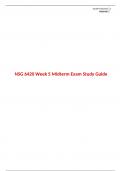 NSG 6420 Midterm Study Guide, South University
