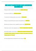 MB ASCP QUESTIONS AND ANSWERS SCORED A&plus;